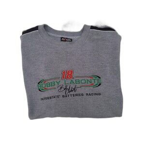 Vtg Bobby Labonte Interstate Batteries Crewneck Sweatshirt Chase Authentics